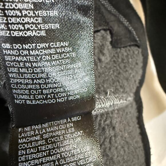 North Face Large Gray Fleece Full Zip Jacket Pockets Warm Hiking Fall Winter - Picture 10 of 12